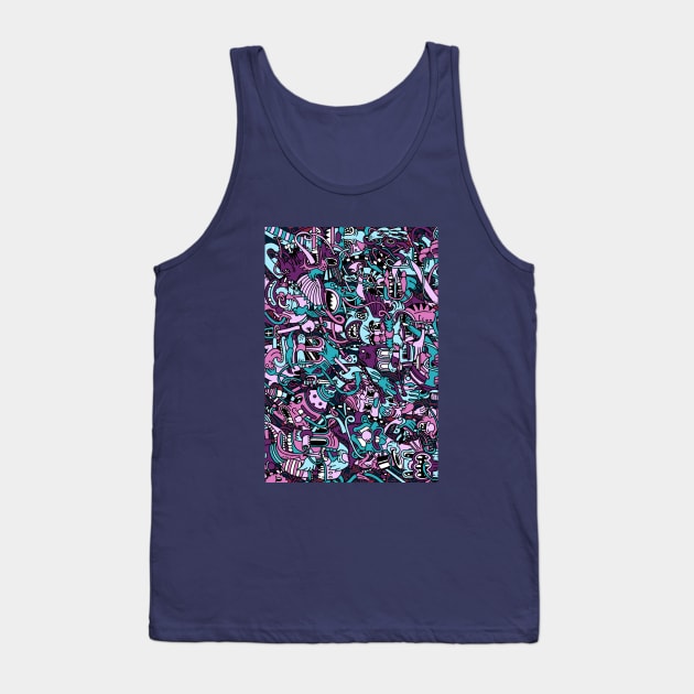 Crazy Characters Tank Top by Woah_Jonny